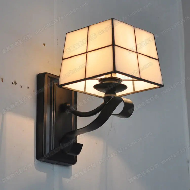applique murale tiffany design moderne en verre élégante et tendance - vue 9 sur 11