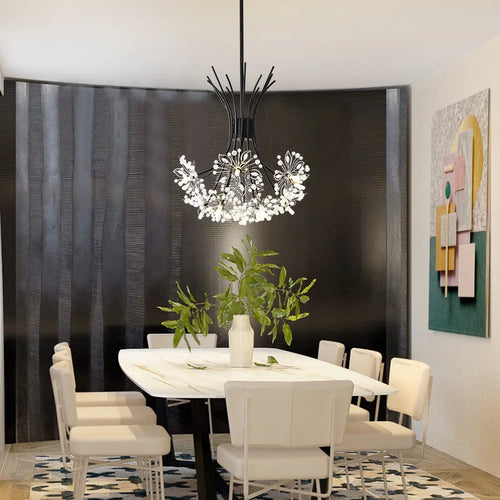 lustre moderne luxe en led pour éclairage intérieur - vue 2 sur 19