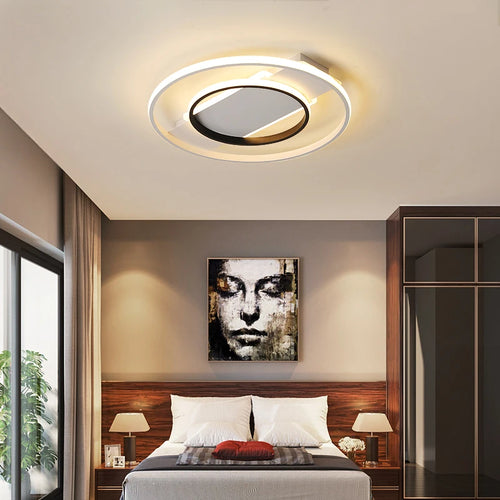 plafonnier led rond design moderne pour un éclairage intérieur décoratif - vue 3 sur 18