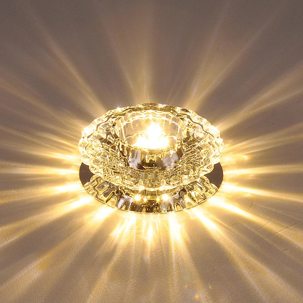 plafonniers modernes en cristal décoratifs lumière allée