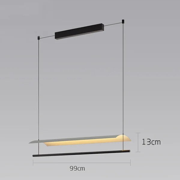 Lustre LED minimaliste design - vue 7 sur 10