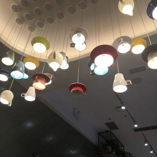 lampe suspension céramique moderne led - vue 6 sur 28