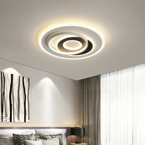plafonnier post-moderne art déco avec télécommande tendance coréenne - vue 5 sur 11