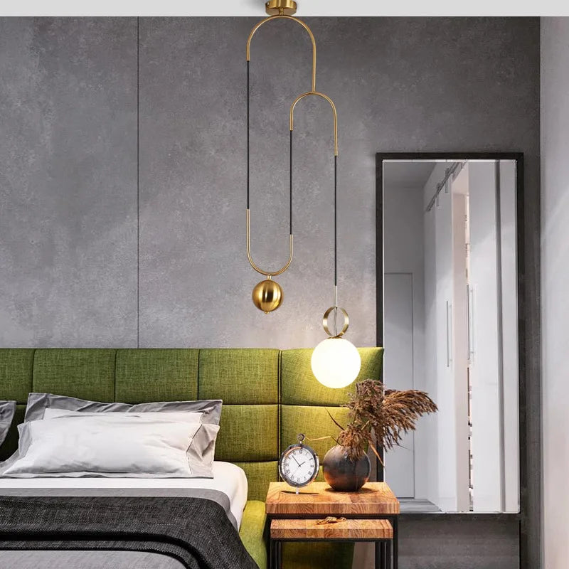 suspension boule en verre design créatif pour intérieur - vue 3 sur 7