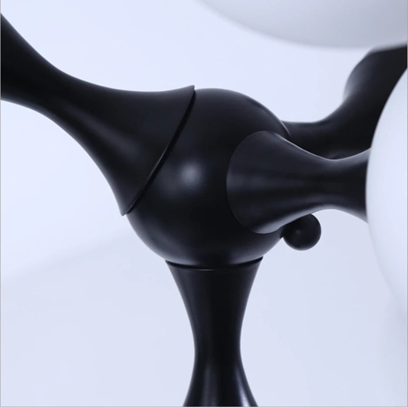 lustre moderne design art adn en verre pour intérieur - vue 6 sur 6