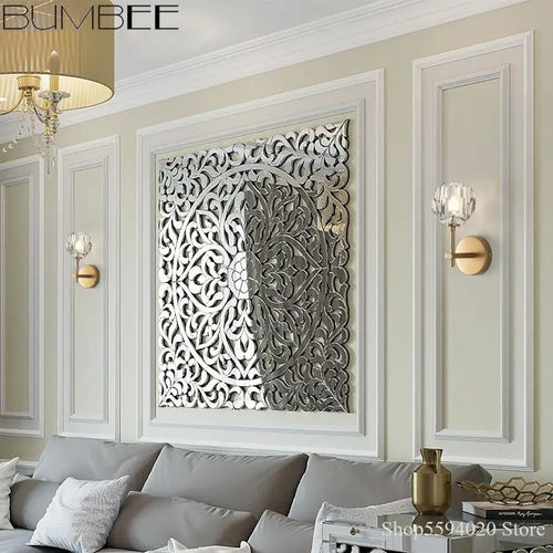 applique murale nordique en cristal postmodern simple - vue 2 sur 10