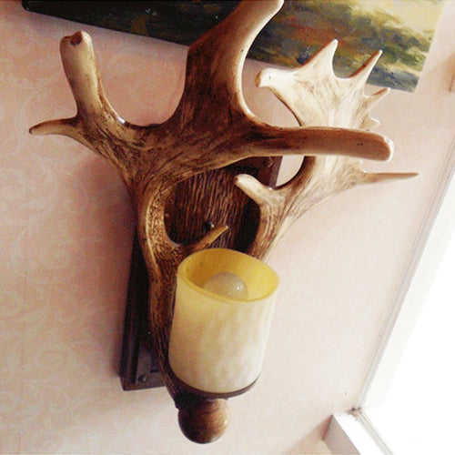 applique murale vintage buckhorn pour intérieur de restaurant bar - vue 8 sur 8