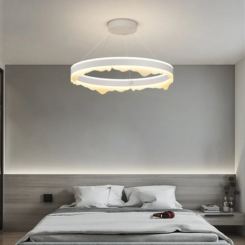lustre rond créatif de luxe moderne pour décoration maison - vue 5 sur 14