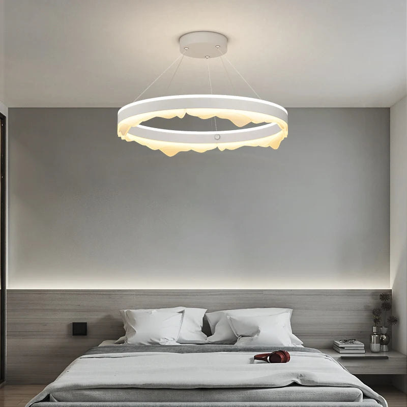lustre rond créatif de luxe moderne pour décoration maison - vue 5 sur 14