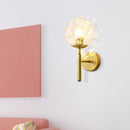 applique murale nordique simple en verre motif d'eau forgé luxueuse