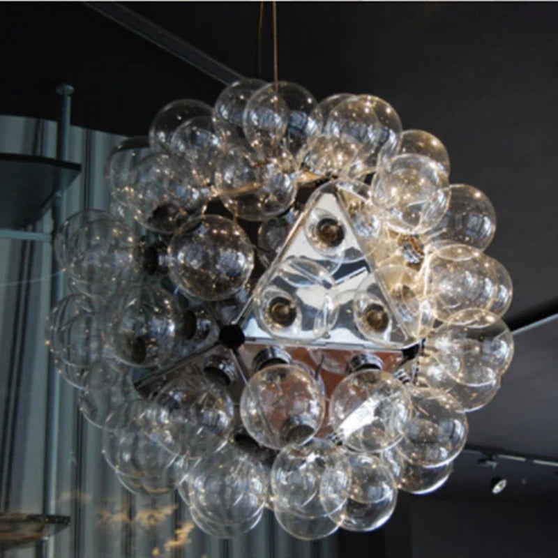 suspension boule nordique en verre design moderne pour décoration intérieure - vue 5 sur 8