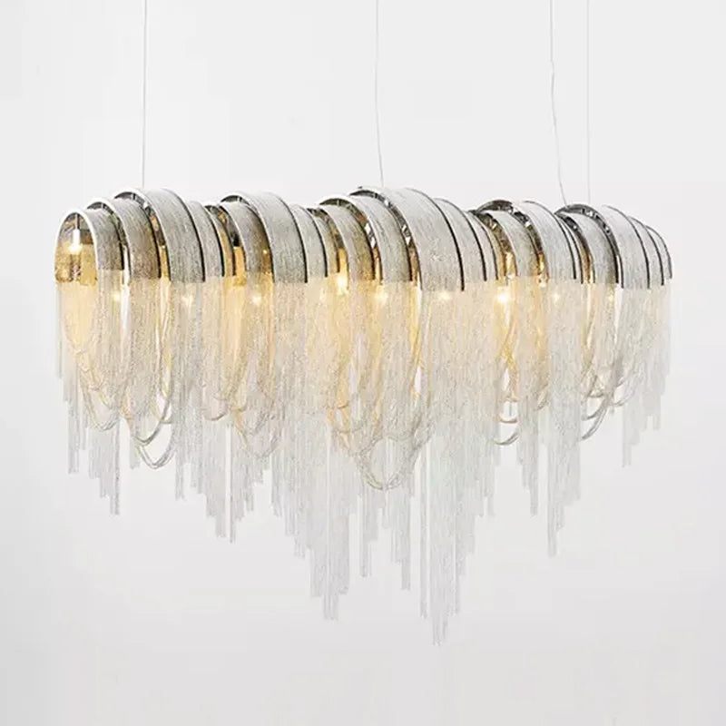 lustre moderne léger créatif pour espaces contemporains - vue 6 sur 12