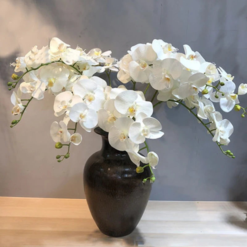 orchidée phalaenopsis préservée fleurs artificielles pour décoration mariage - vue 2 sur 17