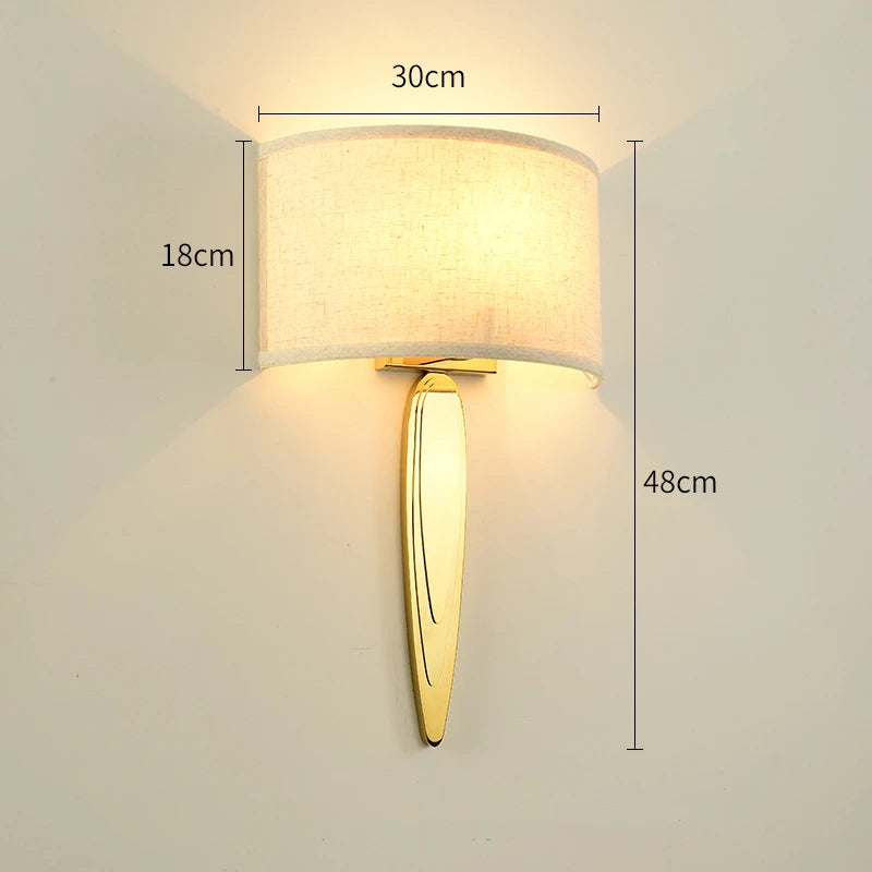 applique murale en tissu pour éclairage décoratif design moderne - vue 10 sur 10