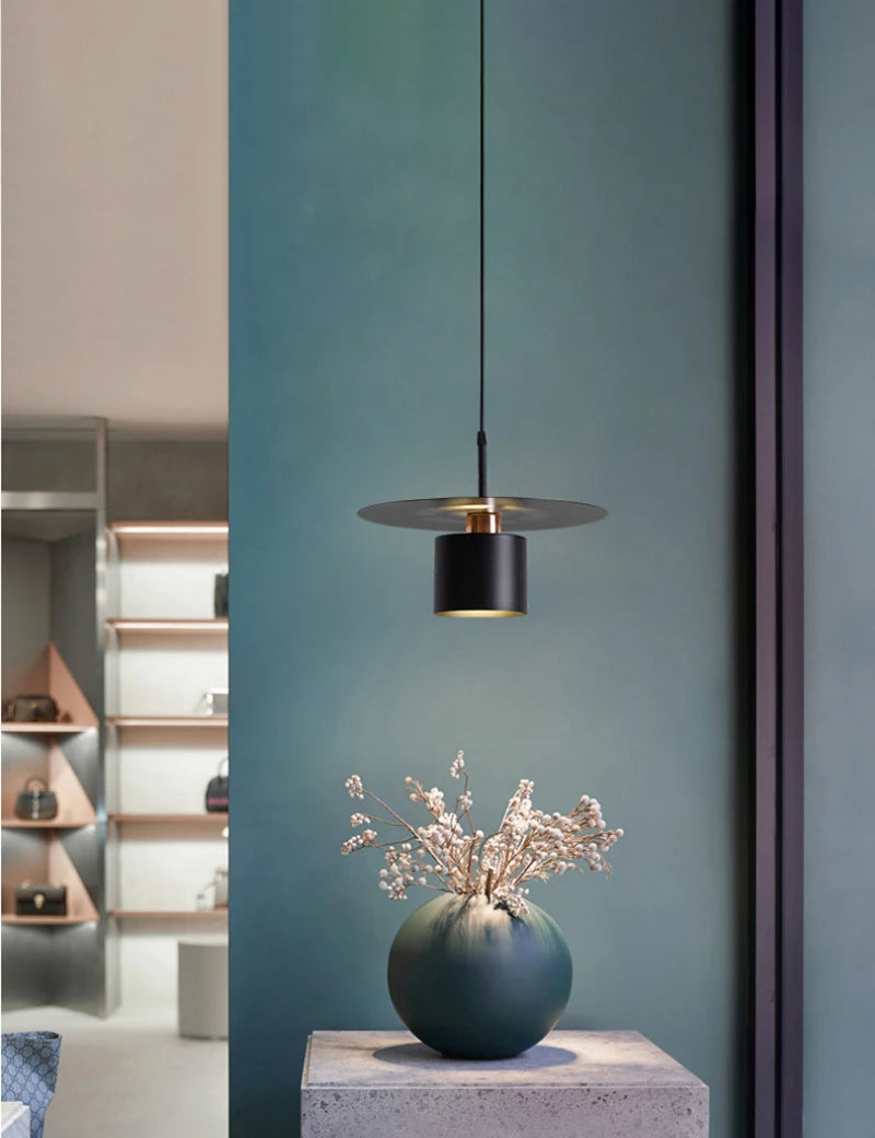 suspension créative à led moderne en fer décoratif - vue 2 sur 7