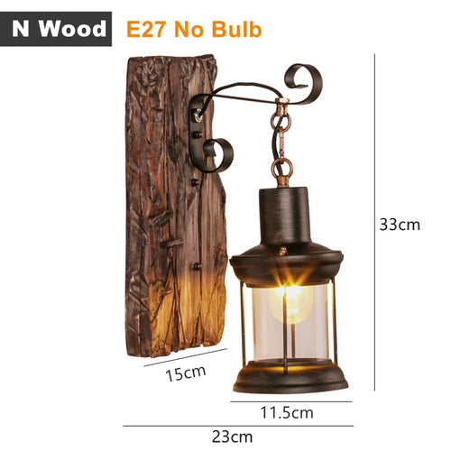 applique murale led rustique en fer vintage pour intérieur et extérieur - vue 16 sur 23