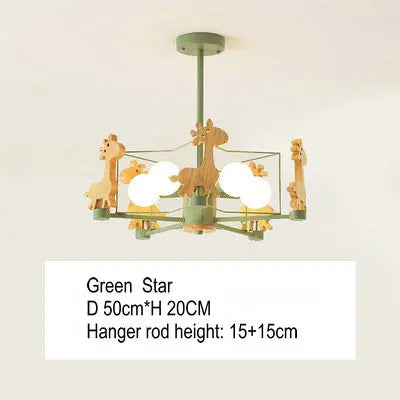 Suspension LED diamant bois Etoile - vue 10 sur 11