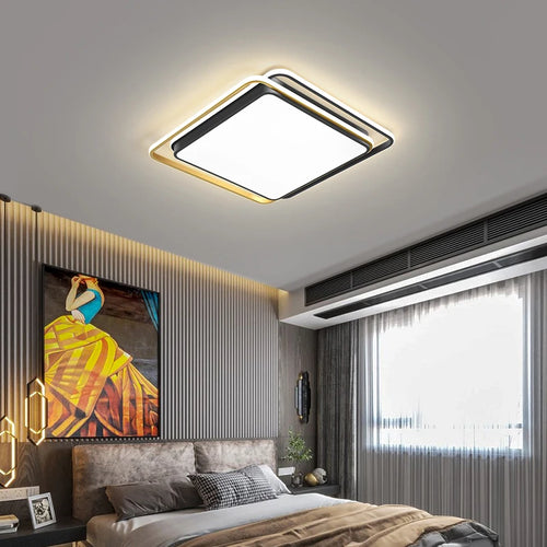 plafonnier led géométrie créative simplicité élégance éclairage intérieur - vue 5 sur 11