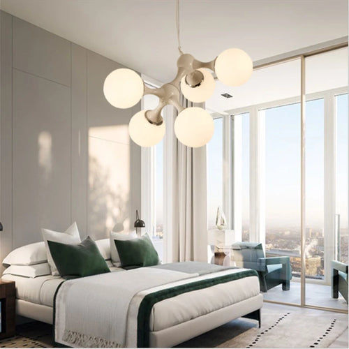 lustre moderne design art adn en verre pour intérieur - vue 3 sur 6