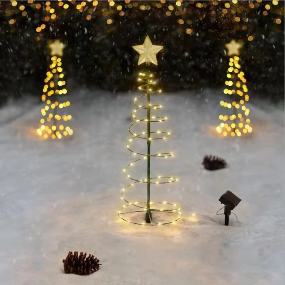 guirlande lumineuse solaire étoile pour décoration extérieure - vue 2 sur 6