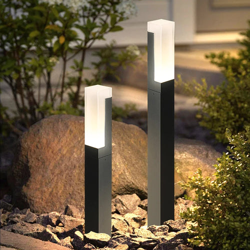 Lampe de pelouse éclairage extérieur lumière moderne en aluminium étanche à l'eau jardin extérieur lampe de pelouse maison cour décor paysage lumières - vue 4 sur 10