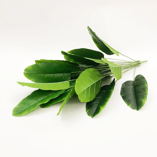 plantes tropicales bananier artificiel avec feuilles de palmier décoratives - vue 10 sur 10