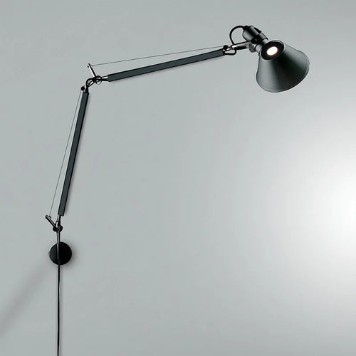 applique murale led moderne à bras long pliable et réglable pour lecture - vue 3 sur 16