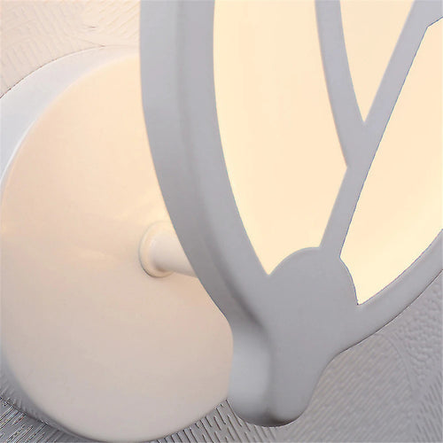applique murale led créative en acrylique avec feuilles - vue 6 sur 8