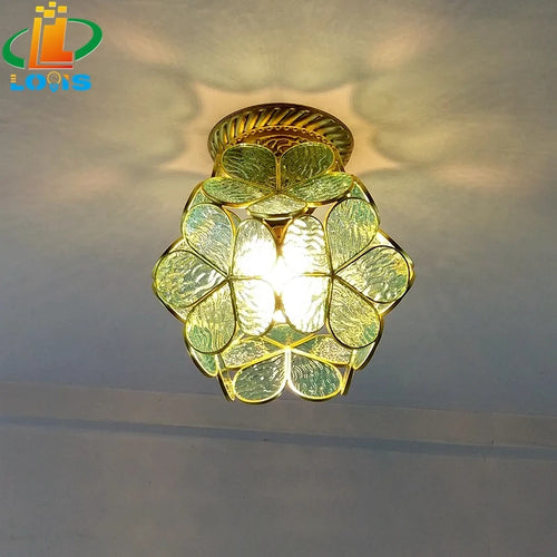 lampe à pétales en verre style nordique pour décoration intérieure - vue 10 sur 18