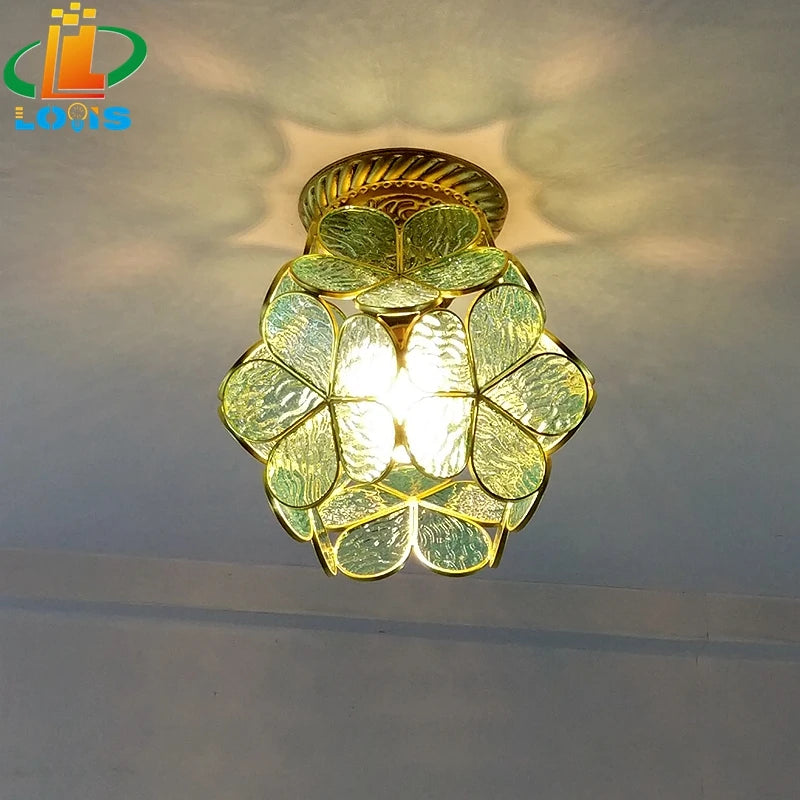 lampe à pétales en verre style nordique pour décoration intérieure - vue 9 sur 18