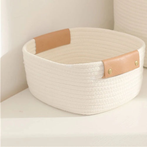 panier de rangement en corde pour jouets et linge bébé - vue 10 sur 10