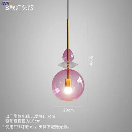 suspension lumineuse moderne en verre pour intérieur élégant - vue 10 sur 11