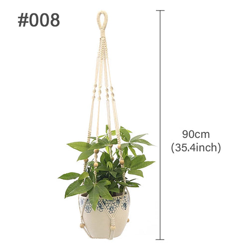 suspension macramé pour plantes et décoration murale naturelle - vue 21 sur 20