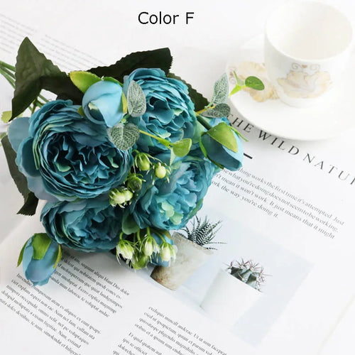 bouquet de fleurs artificielles pour décoration de jardin et mariage - vue 19 sur 18
