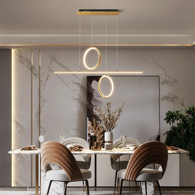 lustre led moderne avec télécommande et variateur pour intérieur - vue 6 sur 13