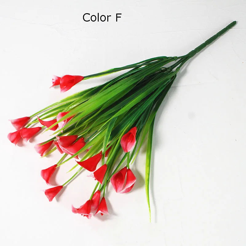 bouquet de 25 têtes de mini calla artificiel décoration florale élégante - vue 11 sur 12