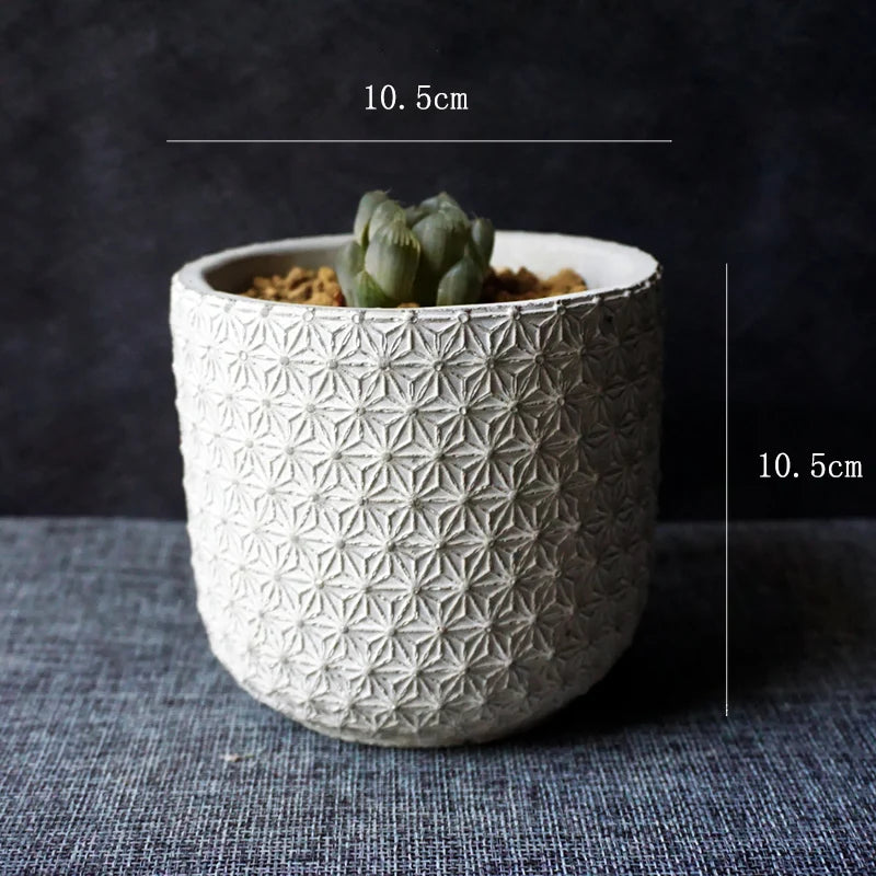 moule en silicone pour pot de fleurs en béton artisanat jardinage - vue 6 sur 7