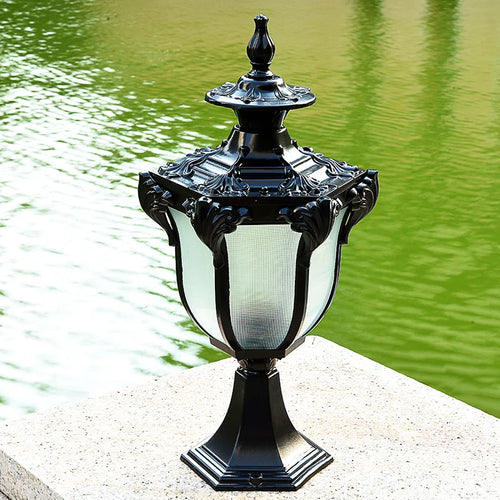 lampe de pilier extérieure étanche pour jardin et cour - vue 2 sur 8