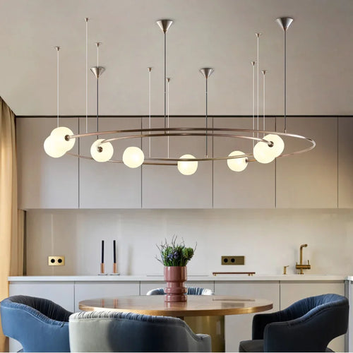 lustre post-moderne globe suspendu pour projet hôtelier winfordo - vue 3 sur 8