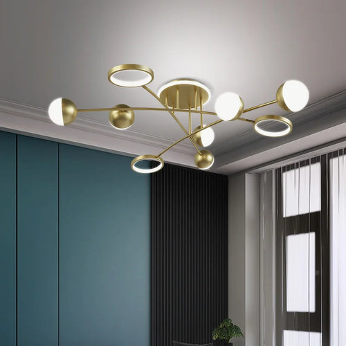 plafonnier moderne décoratif pour intérieur et luminaires LED - vue 3 sur 12