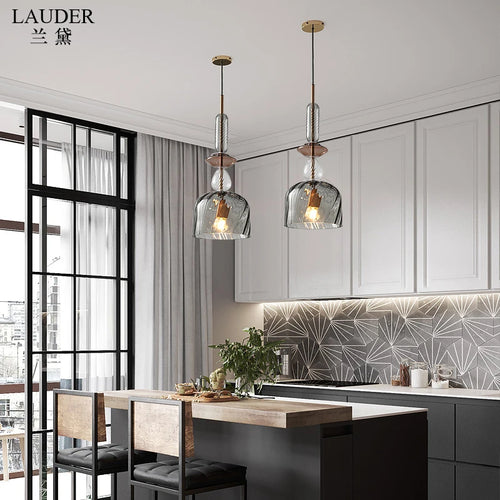 suspension lumineuse moderne en verre pour intérieur élégant - vue 7 sur 11