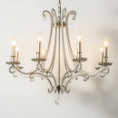 lustre en métal coulé rétro pour éclairage intérieur en fer forgé