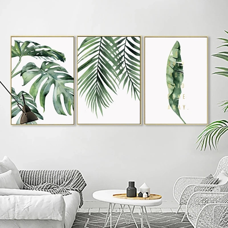 plante tropicale moderne pour décoration murale scandinave - vue 5 sur 7