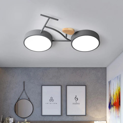 Plafonnier LED au design nordique moderne - vue 4 sur 9