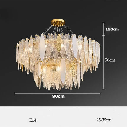 lustre led art déco en fer et verre design élégant pour éclairage moderne - vue 10 sur 25
