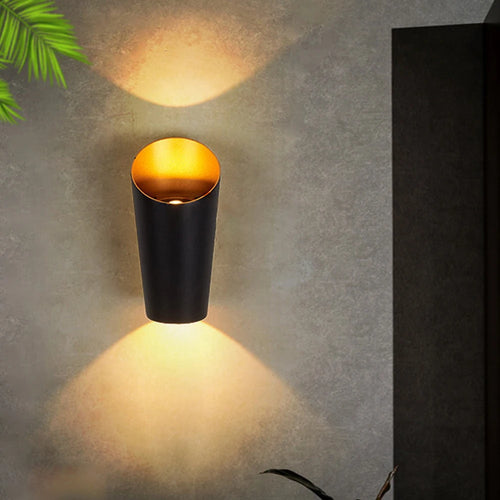 applique murale led étanche en aluminium pour jardin extérieur - vue 3 sur 10