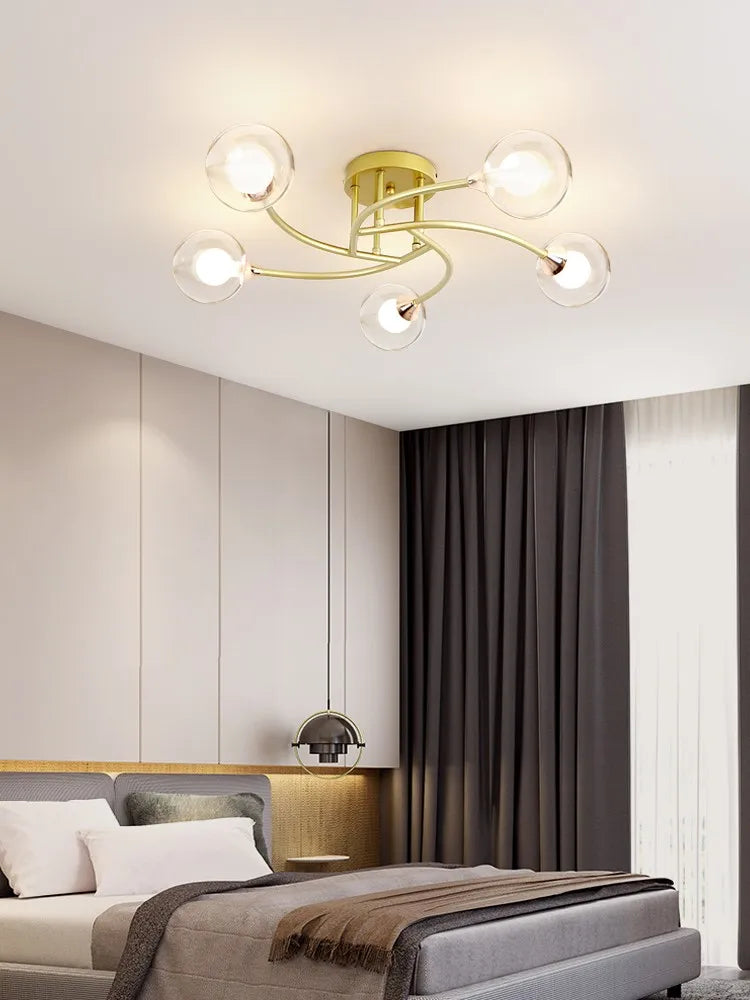 plafonniers modernes simples décoration nordique luminaire créatif - vue 3 sur 17