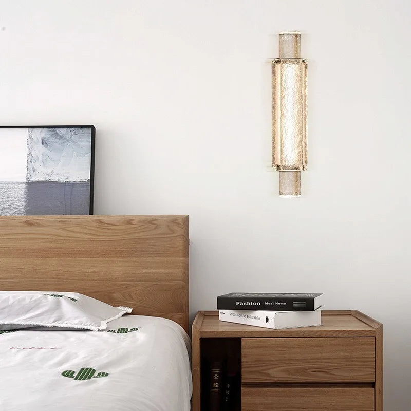 applique murale led moderne design en cristal transparent pour intérieur - vue 3 sur 8