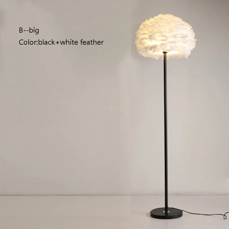 lampadaire créatif plumes pour mariage et célébration - vue 14 sur 22
