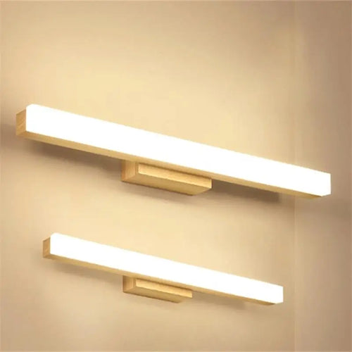 applique murale nordique moderne led créative en bois - vue 5 sur 9